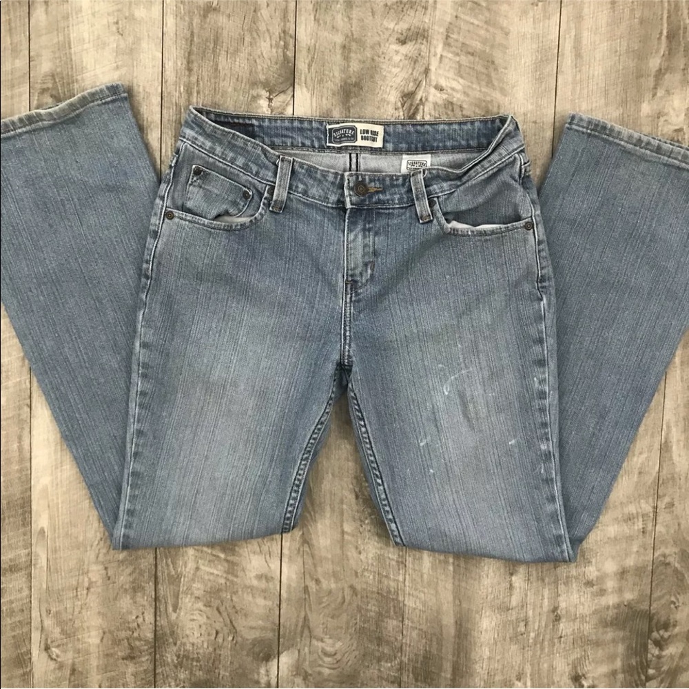 Levis Signature Low Rise Boot Cut Blue Jeans 8 Lng